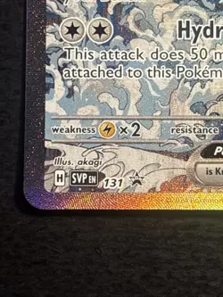 Kingdra EX 131 Pokemon TCG Black Star Promo Full Art Holo Foil Card Near Mint NM - Image 5