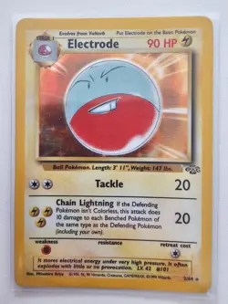 Electrode 2/64 - 1999 Pokemon Base Set (Jungle), Rare Holo - Moderately Played - Image 1
