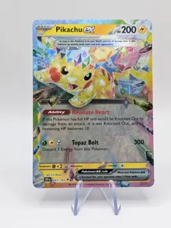 Pokemon TCG Pikachu EX Double Rare Holo Surging Sparks 057/191- NM - Image 1