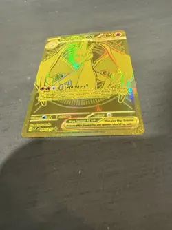 Mega Charizard EX y gold Hyper Rare Full Art Holo 360 HP Pokemon Card 294/217 - Image 2