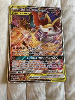 Charizard & Braixen GX - Jumbo - SM230 - Black Star Promo - Full Art - Pokemon - Image 1