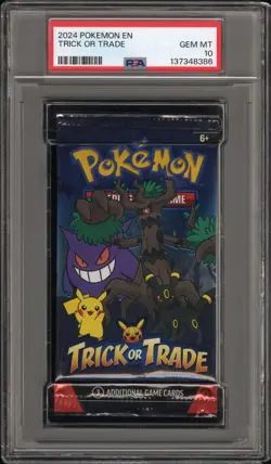 PSA 10 Pokemon Trick or Trade Booster Pack Sealed Halloween Pack Gem Mint - Image 1