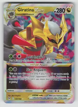 Giratina VSTAR 131/196 Holo Rare VSTAR Lost Origin Pokemon NM - Image 1