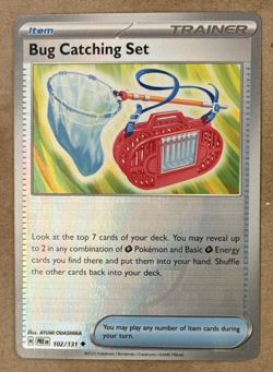 Bug Catching Set Poke Ball Pattern Holo Prismatic Evolutions 102/131 Pokemon TCG - Image 2