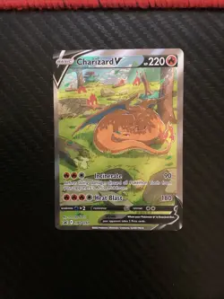 Pokemon TCG: Charizard V SWSH260 UPC Black Star Promo Full Art Ultra Rare NM - Image 1