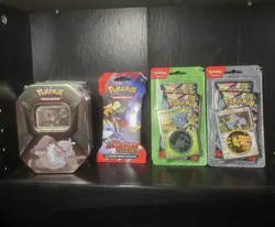 Pokemon TCG Lot 2 Tins 4 Blisters 6 Packs Brand New Sealed - Image 1