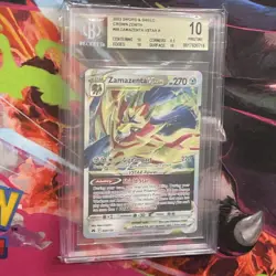 2023 POKEMON SWORD & SHIELD CROWN ZENITH #099 ZAMAZENTA VSTAR BGS 10 - Image 2