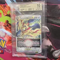 2023 POKEMON SWORD & SHIELD CROWN ZENITH #099 ZAMAZENTA VSTAR BGS 10 - Image 3