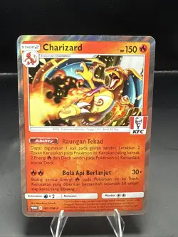 Pokemon TCG Bahasa Indonesia Language Charizard KFC Stamp Promo 181/SM-P - Image 1