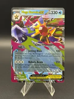 Mega Starmie ex 21/088 Double Rare Holo Perfect Order Pokemon TCG English NM - Image 1