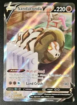 Sandaconda V 252/264 2021 Pokemon Fusion Stike Alternative Art Ultra Rare Holo - Image 1