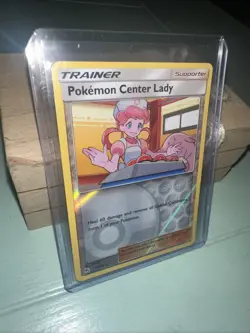 Pokemon TCG - Pokemon Center Lady - 64/68 - Reverse Holo - Hidden Fates 2019 - Image 1