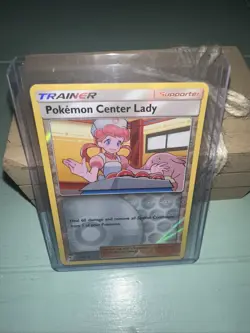 Pokemon TCG - Pokemon Center Lady - 64/68 - Reverse Holo - Hidden Fates 2019 - Image 2