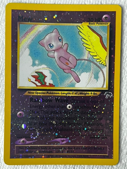 POKEMON SOUTHERN ISLANDS 2001 MEW 1/18 PROMO REVERSE HOLO DOUBLE SWIRL SEE VIDEO - Image 1