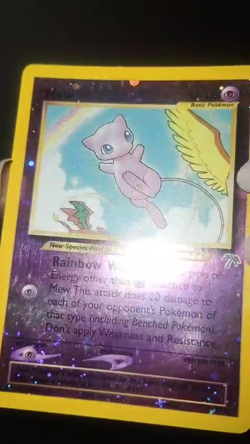 POKEMON SOUTHERN ISLANDS 2001 MEW 1/18 PROMO REVERSE HOLO DOUBLE SWIRL SEE VIDEO - Image 2