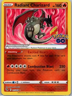 Pokemon GO #011/078 Radiant Charizard - Image 1
