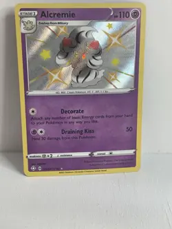 Pokemon TCG NM Alcremie SV058/SV122 Shining Fates: Shiny Vault Holo - Image 1