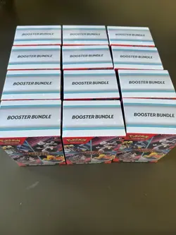 Lot of (12) Pokemon TCG Destined Rivals Booster Bundle Boxes SEALED - Image 2