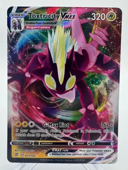 POKEMON REBEL CLASH TOXTRICITY VMAX 71/192 SWSH - Image 1