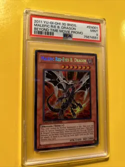 YuGiOh MALEFIC RED-EYES B. DRAGON YMP1-EN001🔥PSA 9🔥LIMITED ED-2011 SECRET RARE - Image 4
