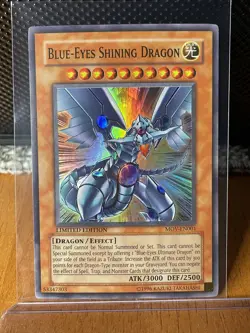Yugioh TCG Blue-Eyes Shining Dragon MOV-EN001 Super Rare Limited Edition - NM - Image 2
