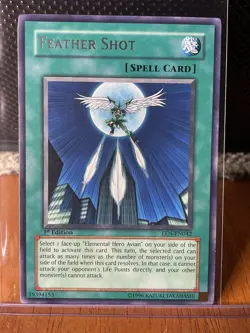 Yugioh TCG Feather Shot EEN-EN042 Rare 1st Edition - NM - Image 1