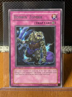 Yugioh TCG Robbin Zombie IOC-109 Rare 1st Edition - NM - Image 1