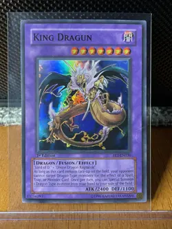 Yugioh TCG King Dragun FET-EN036 Super Rare 1st Edition - LP - Image 1