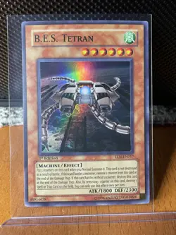 Yugioh TCG B.E.S. Tetran EEN-EN017 Super Rare 1st Edition - NM - Image 1