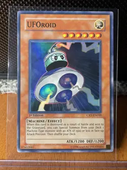 Yugioh TCG UFOroid CRV-EN010 Super Rare 1st Edition - MP - Image 1