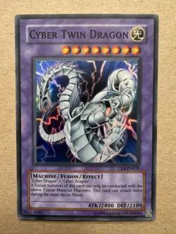 Yugioh Cyber Twin Dragon CRV-EN035 Super Rare MP - Image 1