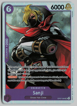 One Piece - Sanji OP07-064 FOIL SR - PRB-02 English REPRINT - Image 1
