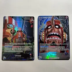 Usopp Alt Art Leader OP10-042 M OPTCG One Piece English TCG +AA bonus proxy card - Image 1