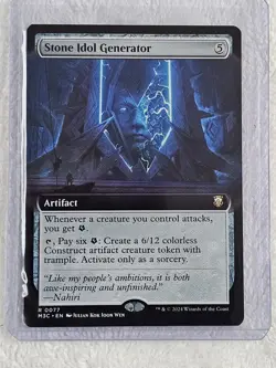 MTG Stone Idol Generator (Extended Art) - Modern Horizons 3 #77 Card Rare NM - Image 4