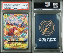 2024 One Piece PRB01 Charlotte Smoothie Alt Art PSA 10 OP03-110 The Best English - Image 1