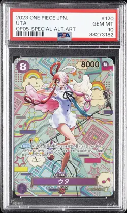 2023 ONE PIECE JPN OP05-AWAKENING OF THE NEW ERA #120 UTA PSA 10 - Image 1