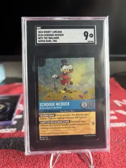 2024 Disney Lorcana #154 Scrooge Mcduck INTO THE INKLANDS SUPER RARE, FOIL SGC 9 - Image 2