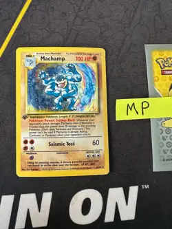 Pokemon Card Machamp Base Set 1st Edition Holo Rare 8/102 342 💎MP💎 - Image 1