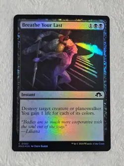 MTG Breathe Your Last FOIL - Modern Horizons 3 #82 Magic Gathering Card NM - Image 2