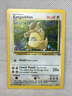 Kangaskhan 5/64 LP Played Jungle Set 1999 Pokemon Card Holo Rare Holofoil - Image 1