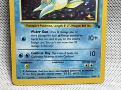 Lapras Holo Rare #131 - Pokemon Card English 1997 Fossil Unlimited MP - Image 2