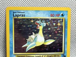 Lapras Holo Rare #131 - Pokemon Card English 1997 Fossil Unlimited MP - Image 3
