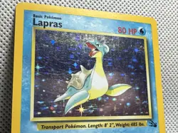 Lapras Holo Rare #131 - Pokemon Card English 1997 Fossil Unlimited MP - Image 4