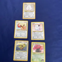 Pokemon halo trading cards X 5 pidgeot Eevee Clefairy Chansey Erika’s +Vileplume - Image 1