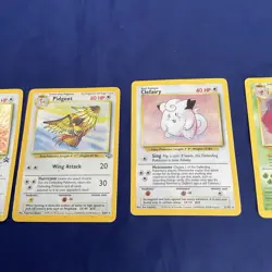Pokemon halo trading cards X 5 pidgeot Eevee Clefairy Chansey Erika’s +Vileplume - Image 3