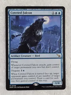 MTG Coveted Falcon #48 Murders at Karlov Manor Magic Card Rare NM - Image 1