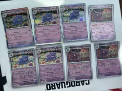 8x Lot Gengar / Haunter 094/165 Holo Rare Pokemon Card 151 093/165 - Image 1