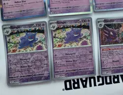 8x Lot Gengar / Haunter 094/165 Holo Rare Pokemon Card 151 093/165 - Image 2