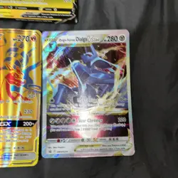 Pokemon Reshiram & Charizard GX + Dialga V +Pikachu V Jumbo OVERSIZED Card HP - Image 3
