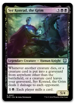 Syr Konrad, the Grim (Ripple Foil) #207 (NM) Modern Horizons 3 M3C Magic MTG - Image 1